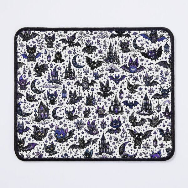 Item preview, Midnight Bat Monster Doodle Pattern designed and sold by i-corp.