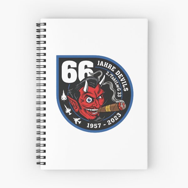 Item preview, German Air Force TaktLWG 33 2nd Squadron "Devils" 66th Anniversary Patch designed and sold by CharlieDesings.