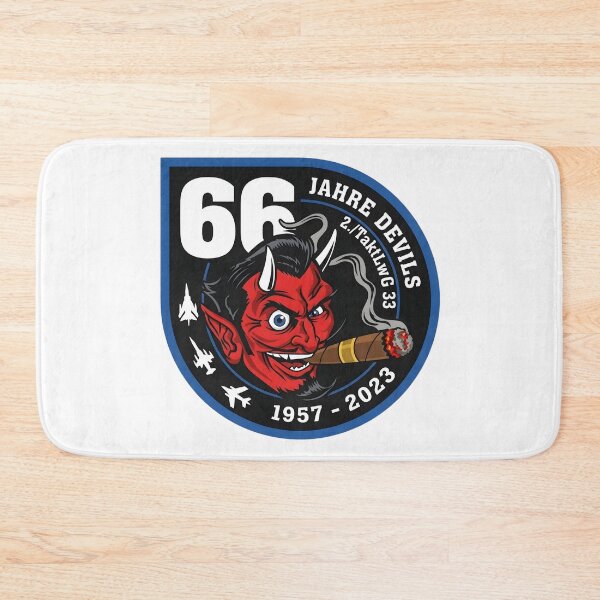 Item preview, German Air Force TaktLWG 33 2nd Squadron "Devils" 66th Anniversary Patch designed and sold by CharlieDesings.