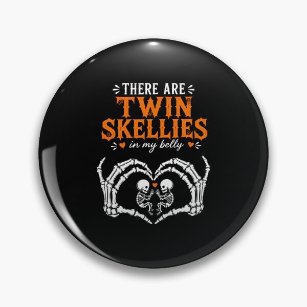 Item preview, Twin Skellies Halloween Pregnancy Design designed and sold by phoebelevine.