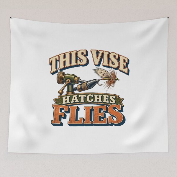 Item preview, This Vise Hatches Flies Funny Fly Tyer Gift designed and sold by UrbanCanvvas.
