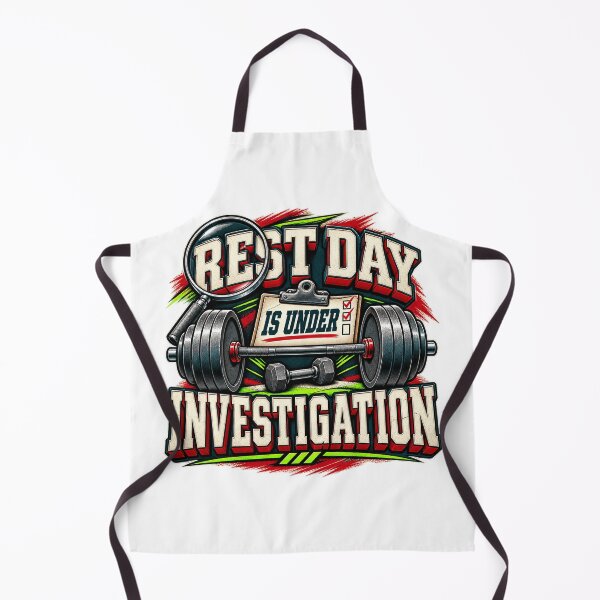 Item preview, Rest Day Is Under Investigation Gym Humor designed and sold by FZ Designs.