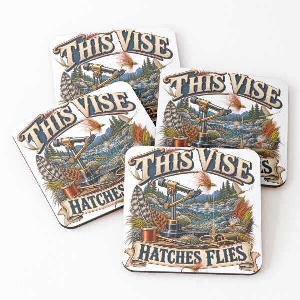 Item preview, This Vise Hatches Flies Illustrated Tying Gift designed and sold by UrbanCanvvas.