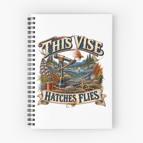 Item preview, This Vise Hatches Flies Illustrated Tying Gift designed and sold by UrbanCanvvas.