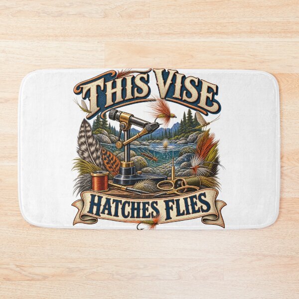Item preview, This Vise Hatches Flies Illustrated Tying Gift designed and sold by UrbanCanvvas.