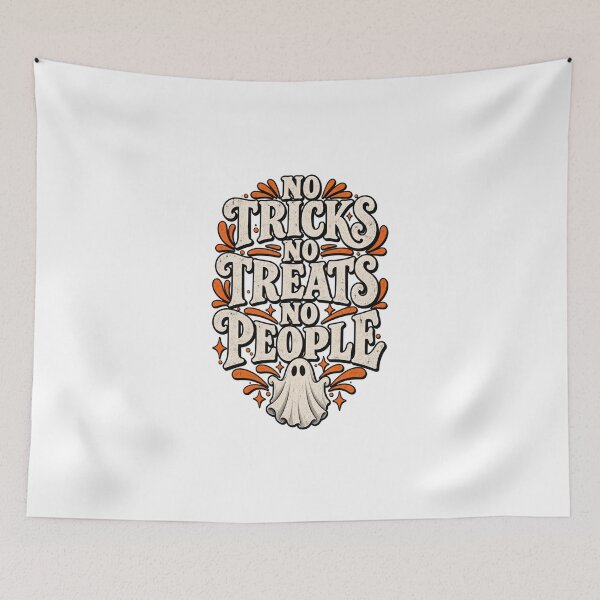 Item preview, No Tricks No Treats No People | Funny Introvert Halloween Shirt designed and sold by ChloeCreativeSpace.