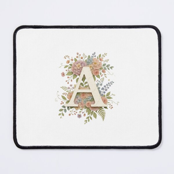 Item preview, Letter A Floral Botanical Initial Monogram designed and sold by ITCHAWAWAA.