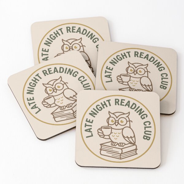 Item preview, Late Night Reading Club Cute Owl Vintage Bookworm Aesthetic designed and sold by MavtM.
