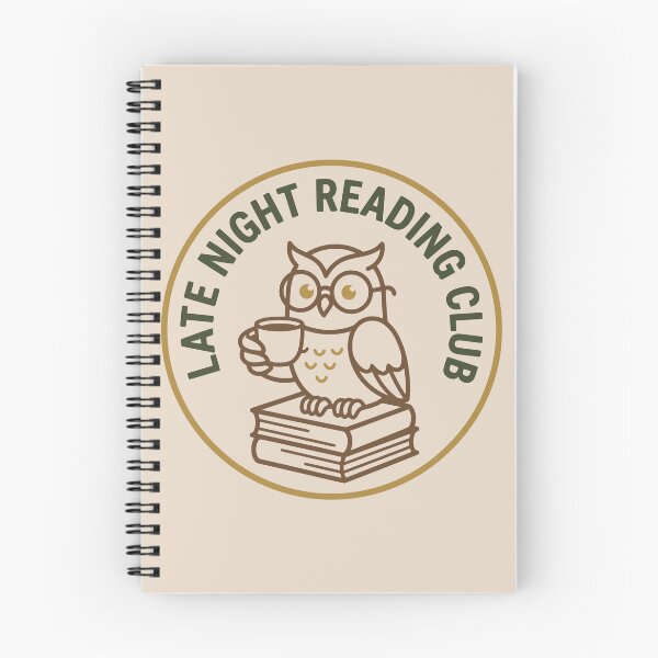 Item preview, Late Night Reading Club Cute Owl Vintage Bookworm Aesthetic designed and sold by MavtM.