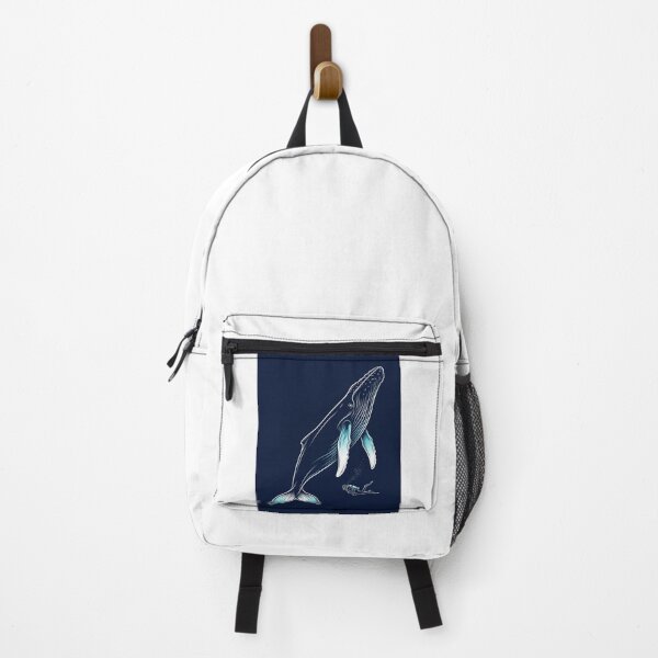 Item preview, Humpback Whale and Scuba Diver - Deep Ocean Vector Sticker designed and sold by MissoStudio.