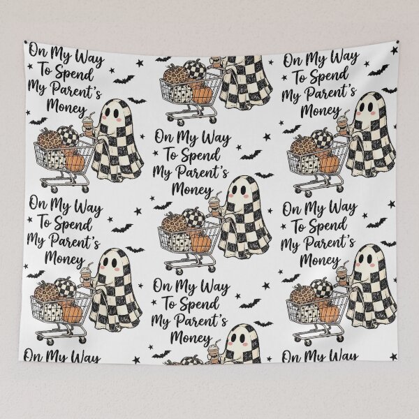 Item preview, Spooky Shopping Ghost Halloween Humor designed and sold by phoebelevine.