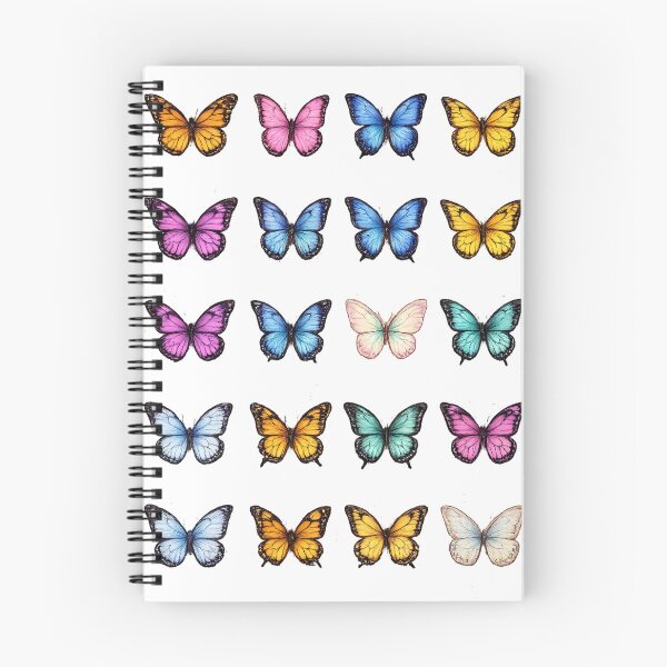 Item preview, Colorful Butterfly Set Vintage Aesthetic Monarch Pastel Insects Sticker pack Sheet designed and sold by Rehnair.