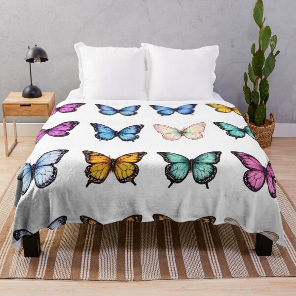 Item preview, Colorful Butterfly Set Vintage Aesthetic Monarch Pastel Insects Sticker pack Sheet designed and sold by Rehnair.
