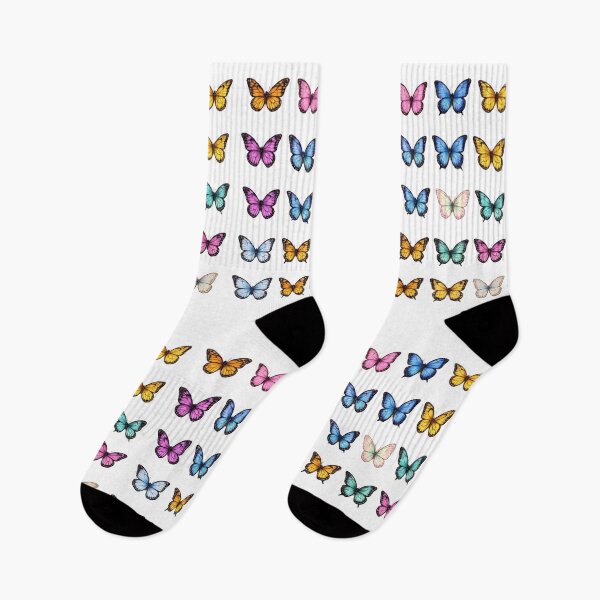 Item preview, Colorful Butterfly Set Vintage Aesthetic Monarch Pastel Insects Sticker pack Sheet designed and sold by Rehnair.