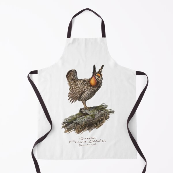 Item preview, Greater Prairie Chicken on Mossy Log Bird Illustration designed and sold by Takeda-art.