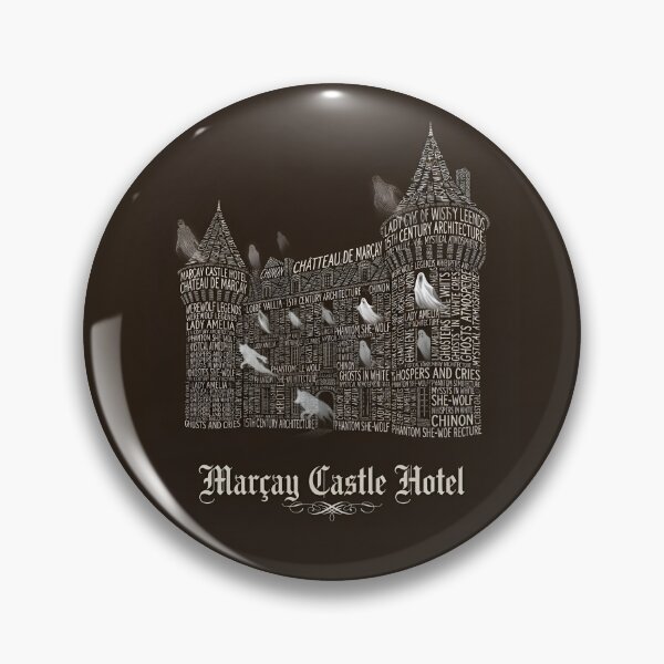 Item preview, Marcay Castle Hotel France Werewolf Lady Amelia Typography Art designed and sold by naughty-raccoon.