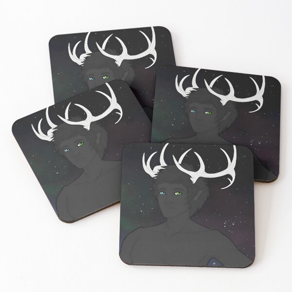 Item preview, Fantasy Antlered Character in Cosmic Background designed and sold by Fibi-studio.