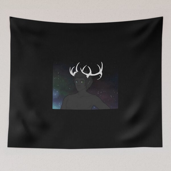 Item preview, Fantasy Antlered Character in Cosmic Background designed and sold by Fibi-studio.