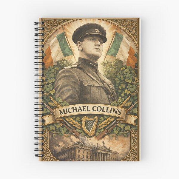 Item preview, Michael Collins Art Print  – Hand-Drawn Irish Revolutionary Art Print designed and sold by ConorKeeganArt.