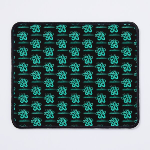 Item preview, Neon Cyan Dripping Flower on Black designed and sold by NylaInnerBloom.