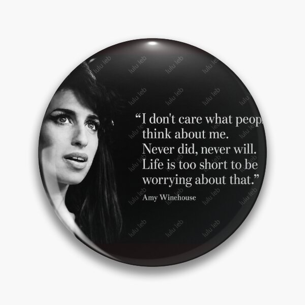 Item preview, Amy Winehouse – Life Is Too Short Quote designed and sold by LuluLeb.