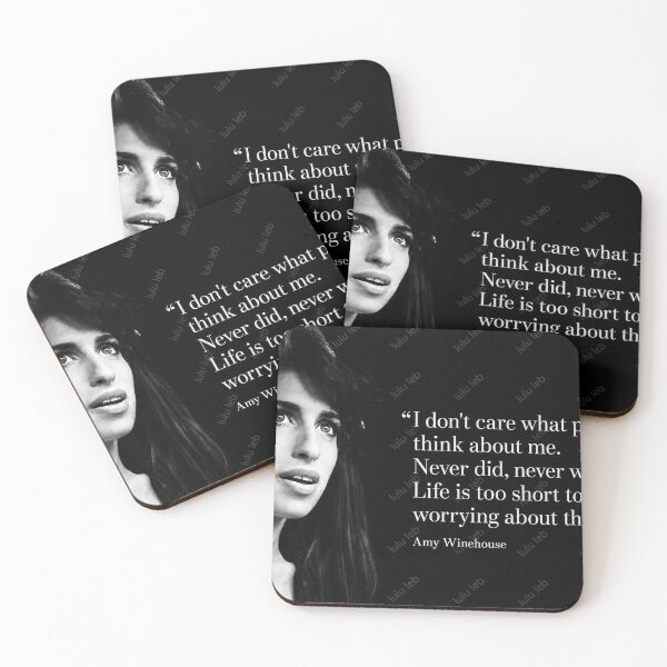 Item preview, Amy Winehouse – Life Is Too Short Quote designed and sold by LuluLeb.