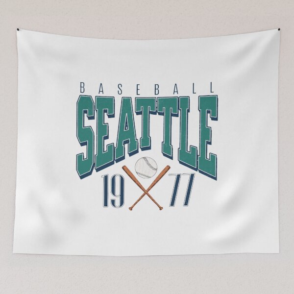 Artikelvorschau, Retro Seattle Baseball Fan-T-Shirt entworfen und verkauft von Elizabeth46407.