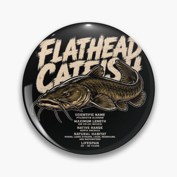 Item preview, Flathead Catfish Illustration with Details designed and sold by rafaeltto.