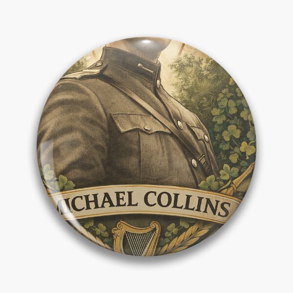 Item preview,  Michael Collins GPO Portrait  – Hand-Drawn Irish Revolutionary Art Print designed and sold by ConorKeeganArt.