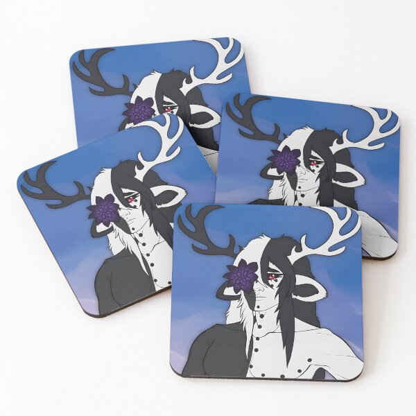 Item preview, Mythical Creature with Antlers and Flower designed and sold by Fibi-studio.