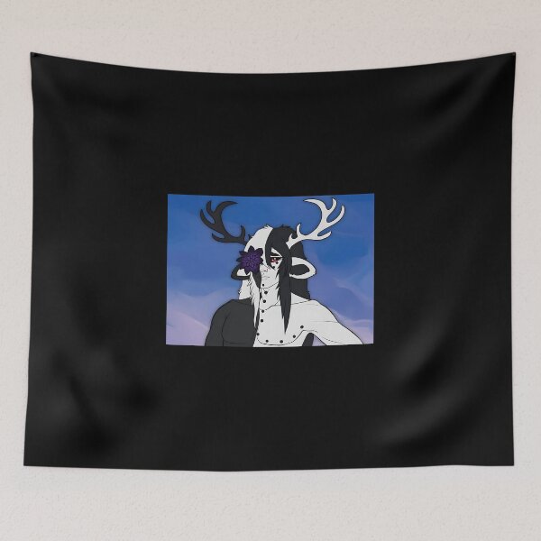Item preview, Mythical Creature with Antlers and Flower designed and sold by Fibi-studio.