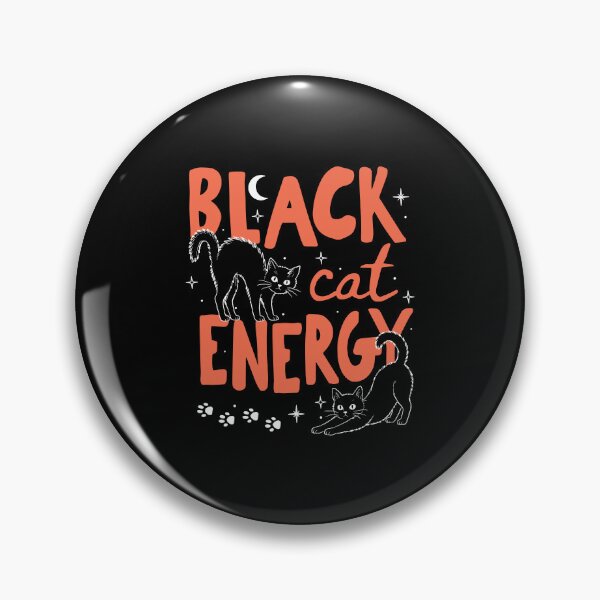Item preview, Black Cat Energy Halloween Vibes designed and sold by phoebelevine.