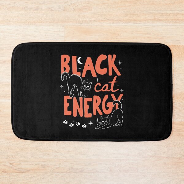 Item preview, Black Cat Energy Halloween Vibes designed and sold by phoebelevine.