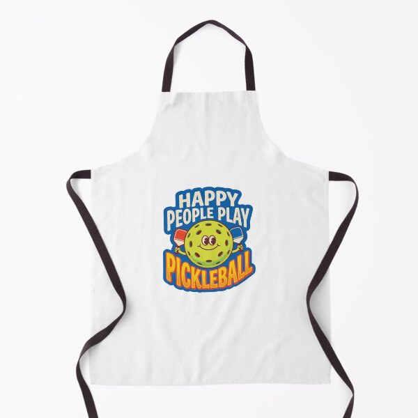 Item preview, Happy People Play Pickleball Retro Mascot designed and sold by randaper.