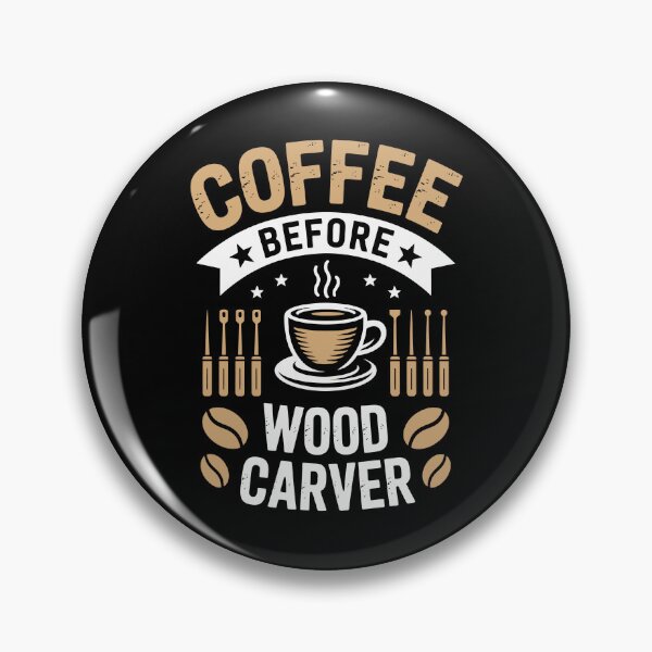 Item preview, Coffee Before Wood Carver  designed and sold by jkrphoto.