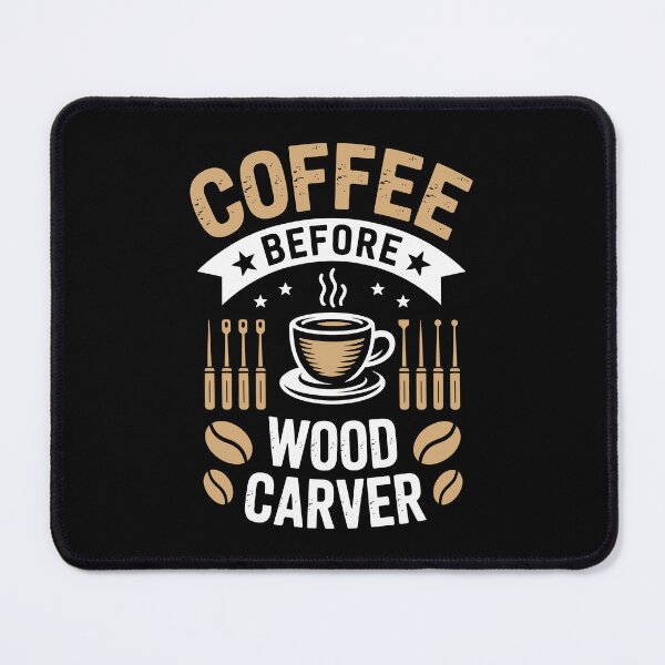 Item preview, Coffee Before Wood Carver designed and sold by jkrphoto.