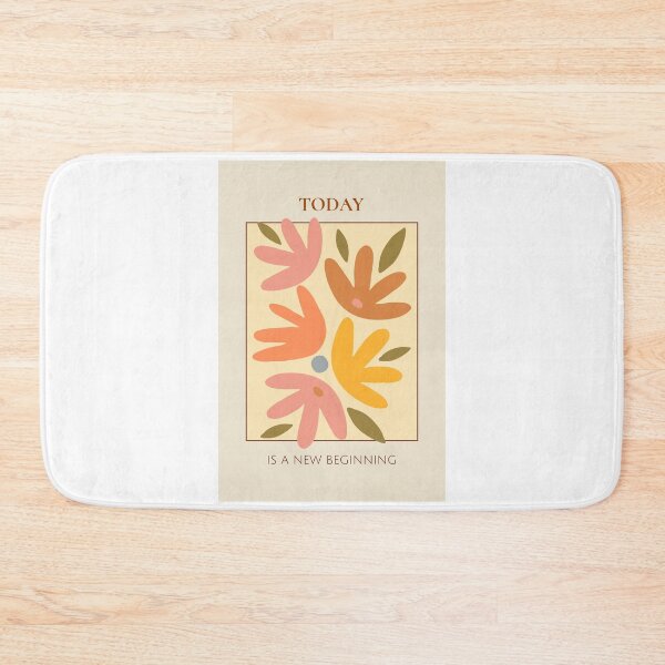 Item preview, Today Is A New Beginning - Abstract Retro Floral Art Poster designed and sold by chatzous.