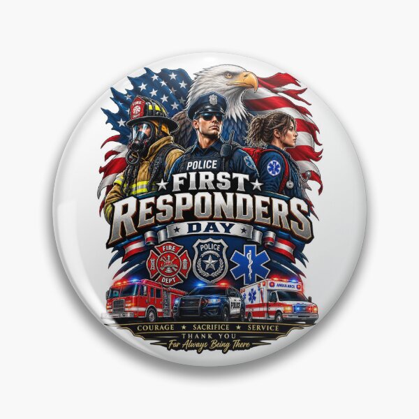 Item preview, First Responders Day 2026 Shirt – Firefighter Police EMT Paramedic Hero American Flag Eagle Gift designed and sold by Cellara91.