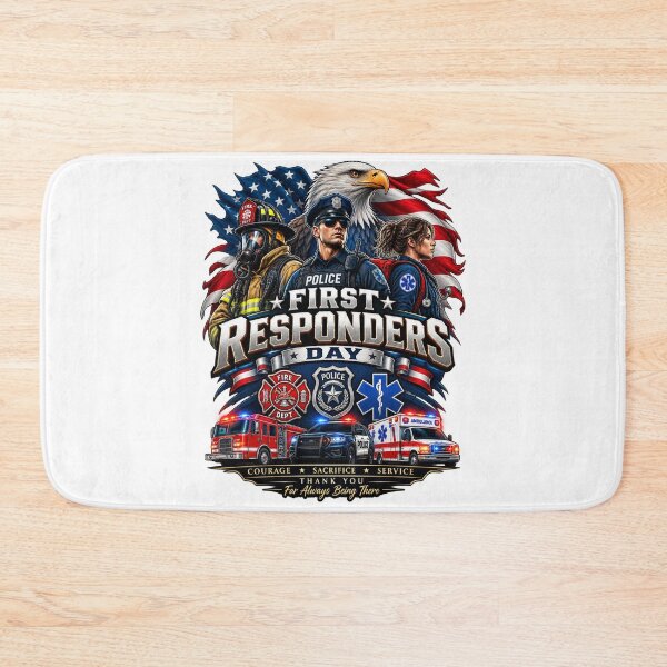 Item preview, First Responders Day 2026 Shirt – Firefighter Police EMT Paramedic Hero American Flag Eagle Gift designed and sold by Cellara91.