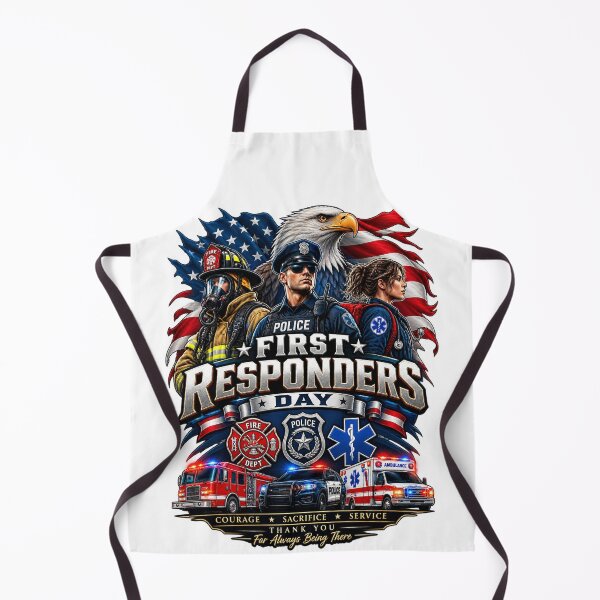 Item preview, First Responders Day 2026 Shirt – Firefighter Police EMT Paramedic Hero American Flag Eagle Gift designed and sold by Cellara91.