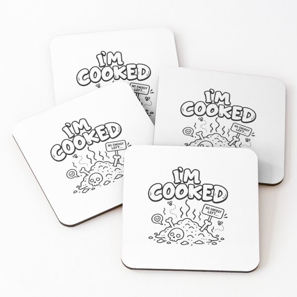 Item preview, I’m Cooked – No Energy Left designed and sold by meesara.