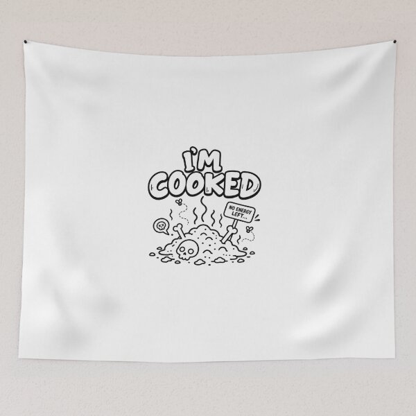 Item preview, I’m Cooked – No Energy Left designed and sold by meesara.