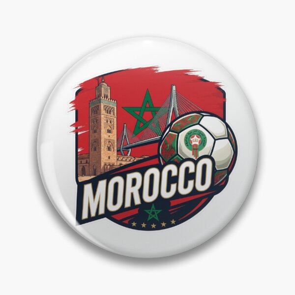 Artikelvorschau, Marokko Fußball Atlas Löwen Flagge Koutoubia Vintage T-Shirt entworfen und verkauft von annaarthk.