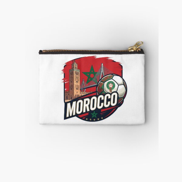 Item preview, Morocco Football Soccer Atlas Lions Flag Koutoubia Vintage T-Shirt designed and sold by annaarthk.