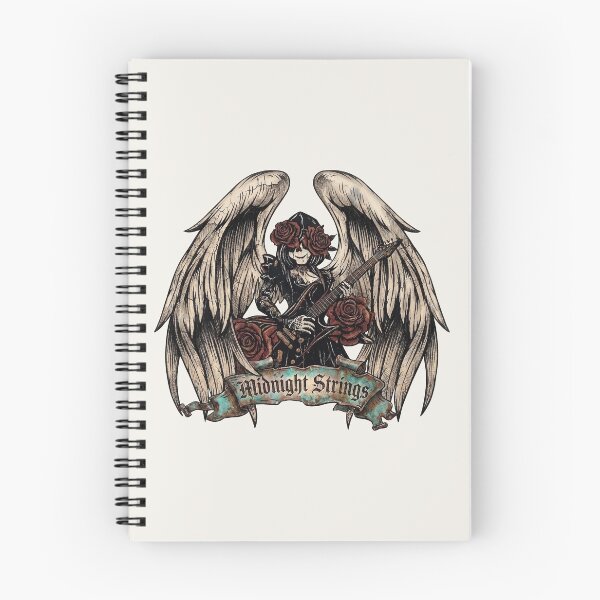 Item preview, Gothic Angel Guitarist Midnight Strings Rock Underground Special Edition for Light Textiles designed and sold by Apes of Wrath.