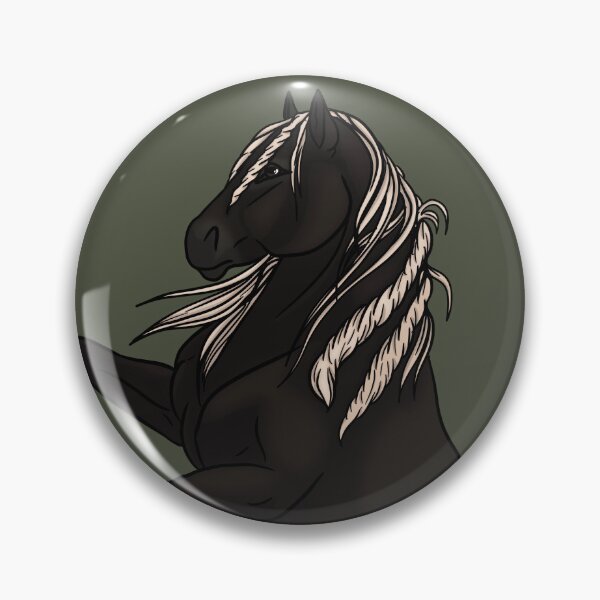 Item preview, Silver Black Mustang designed and sold by Old Water Cryptid .