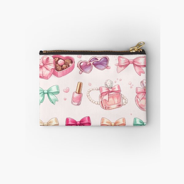 Item preview, Coquette Aesthetic Bows Beauty Accessories Pastel Watercolor Sticker pack Sheet designed and sold by Rehnair.