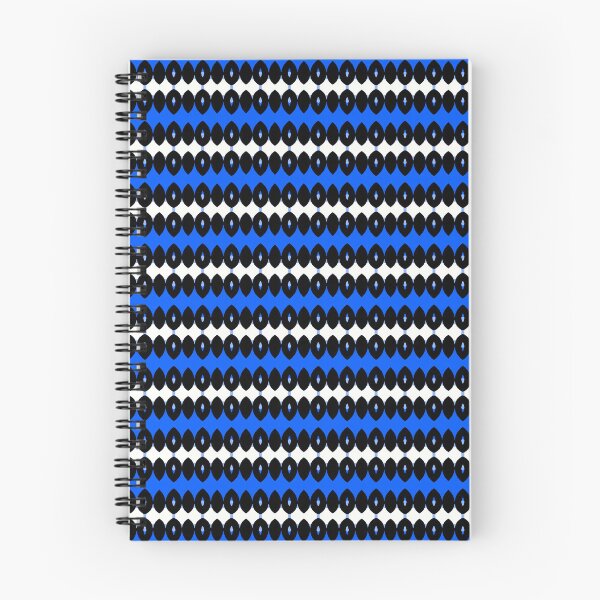 Item preview, Azure Links – Electric blue and black African geometric pattern designed and sold by Chamalion.