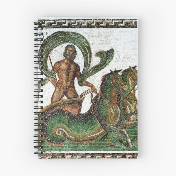 Item preview, Neptune Roman Mosaic Ancient Sea God designed and sold by Retr0Tshirts.