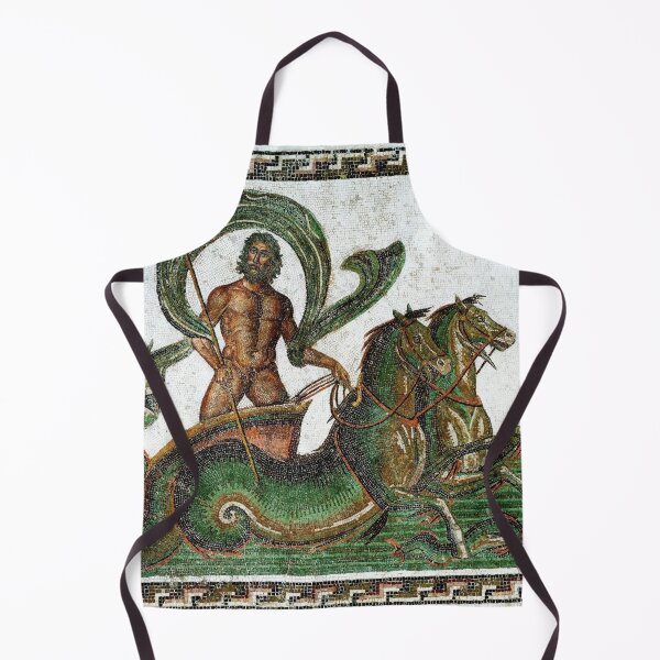 Item preview, Neptune Roman Mosaic Ancient Sea God designed and sold by Retr0Tshirts.